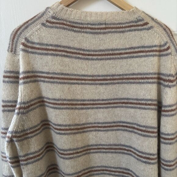 Vintage Centura Mens Grandpa Sweater Shetland Wool Size Large Knit Pullover 90s - Picture 12 of 13